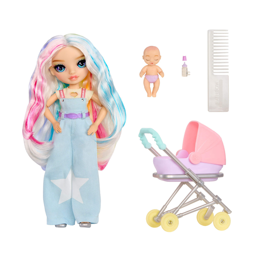 Rainbow High Jr. High Bestie Babysitters – Amaya Raine (Rainbow) 9" Fashion Doll