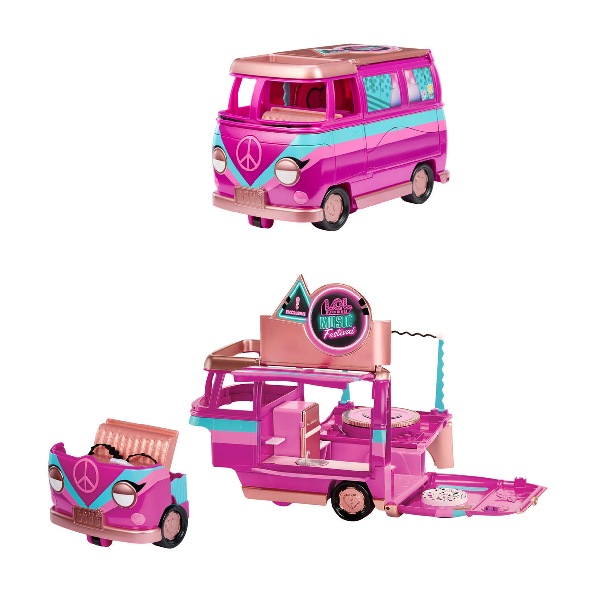 LOL Surprise Music Festival Tour Bus – 5-in-1 Playset