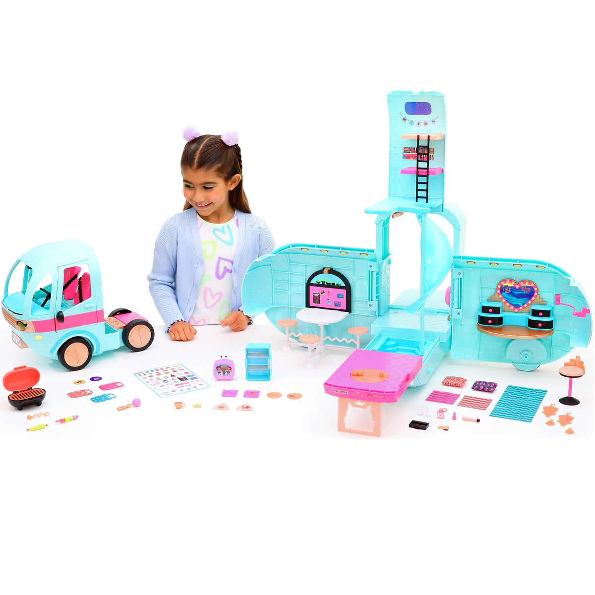 LOL Surprise Glamper – 4-in-1 Camper Doll Playset with 55+ Surprises