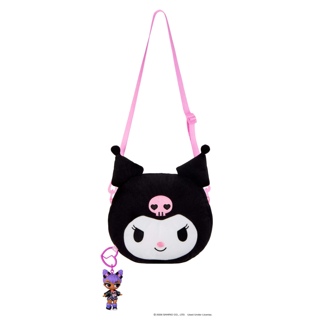 LOL Surprise Loves Hello Kitty® and Friends BIG Reversible Plush – Large Kuromi™ Plush with Matching Tot