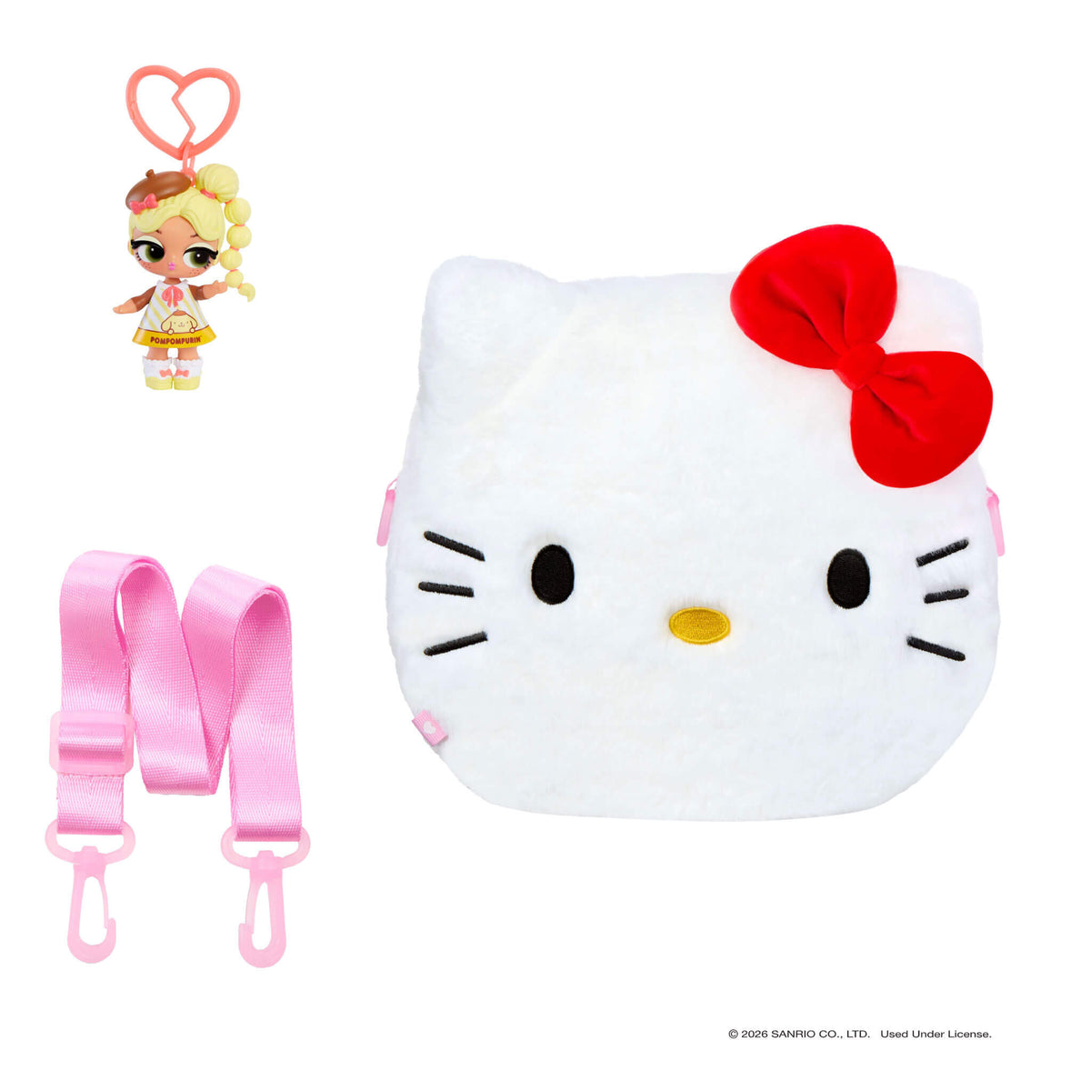LOL Surprise Loves Hello Kitty® and Friends BIG Reversible Plush – Large Pompompurin™ Plush with Matching Tot