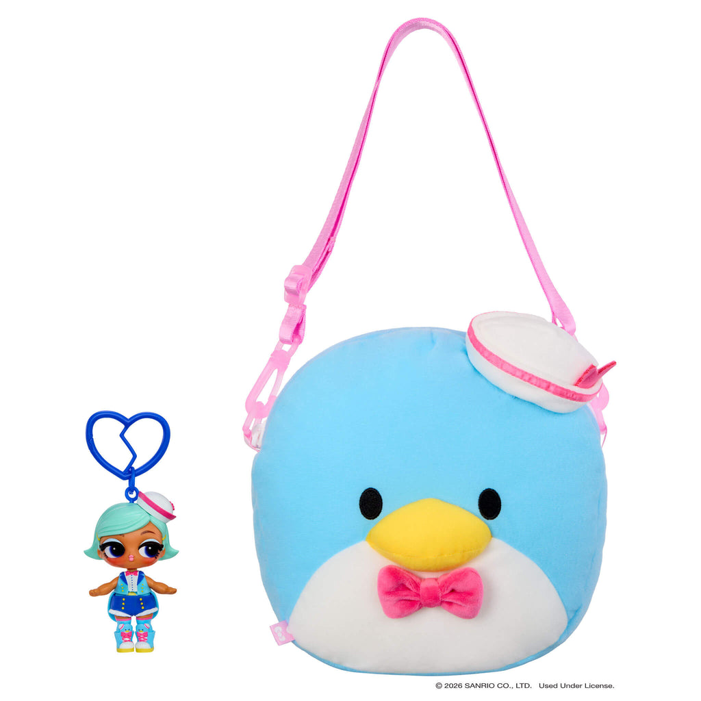 LOL Surprise Loves Hello Kitty® and Friends BIG Reversible Plush – Large Tuxedosam™ Plush with Matching Tot