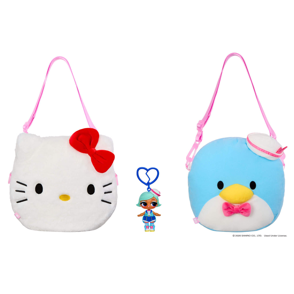 LOL Surprise Loves Hello Kitty® and Friends BIG Reversible Plush – Large Tuxedosam™ Plush with Matching Tot