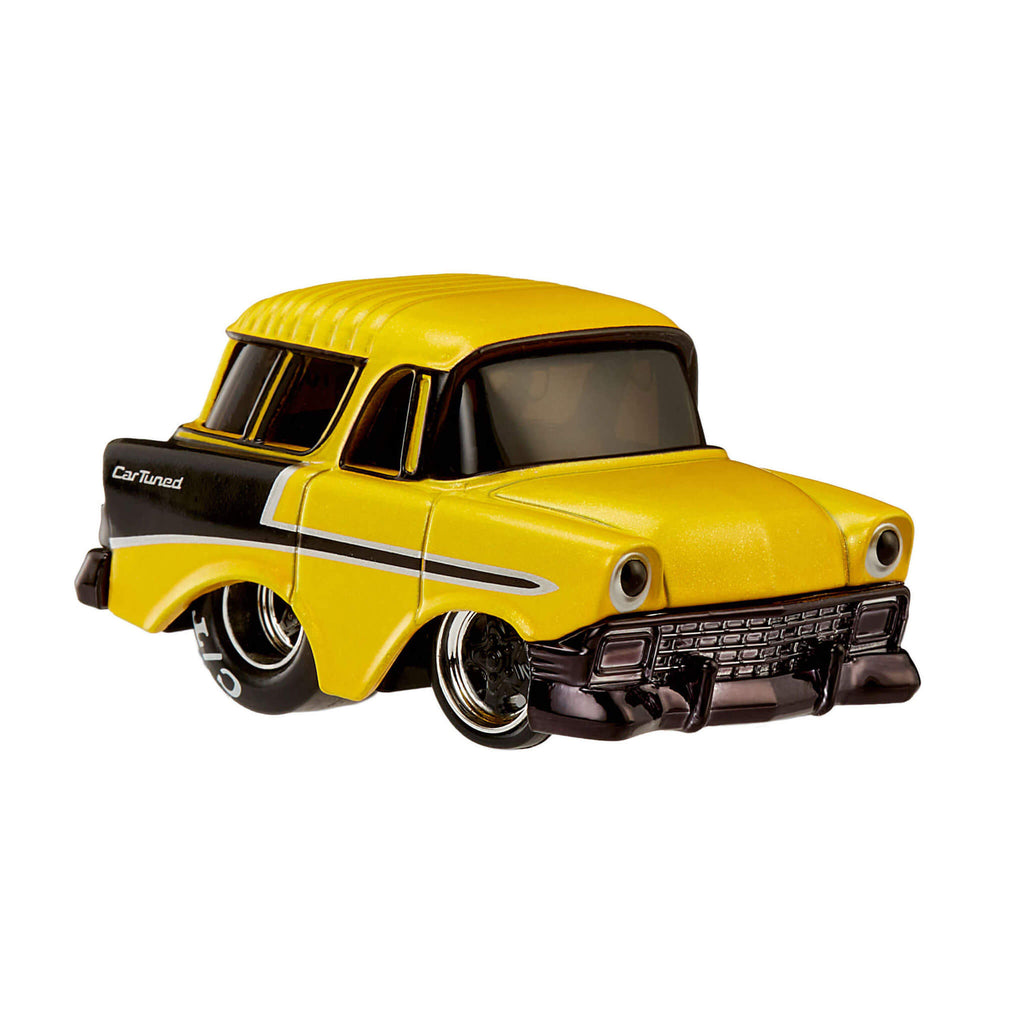 CarTuned Series 4 - 1956 Chevy Nomad (Pro Street) - Black/Yellow Diecast Vehicle