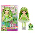 Rainbow High Littles Rainbow Fantasy Fairies with Pet – Emerald, Green 5.5" Small Doll & Fantasy Dragon Pet