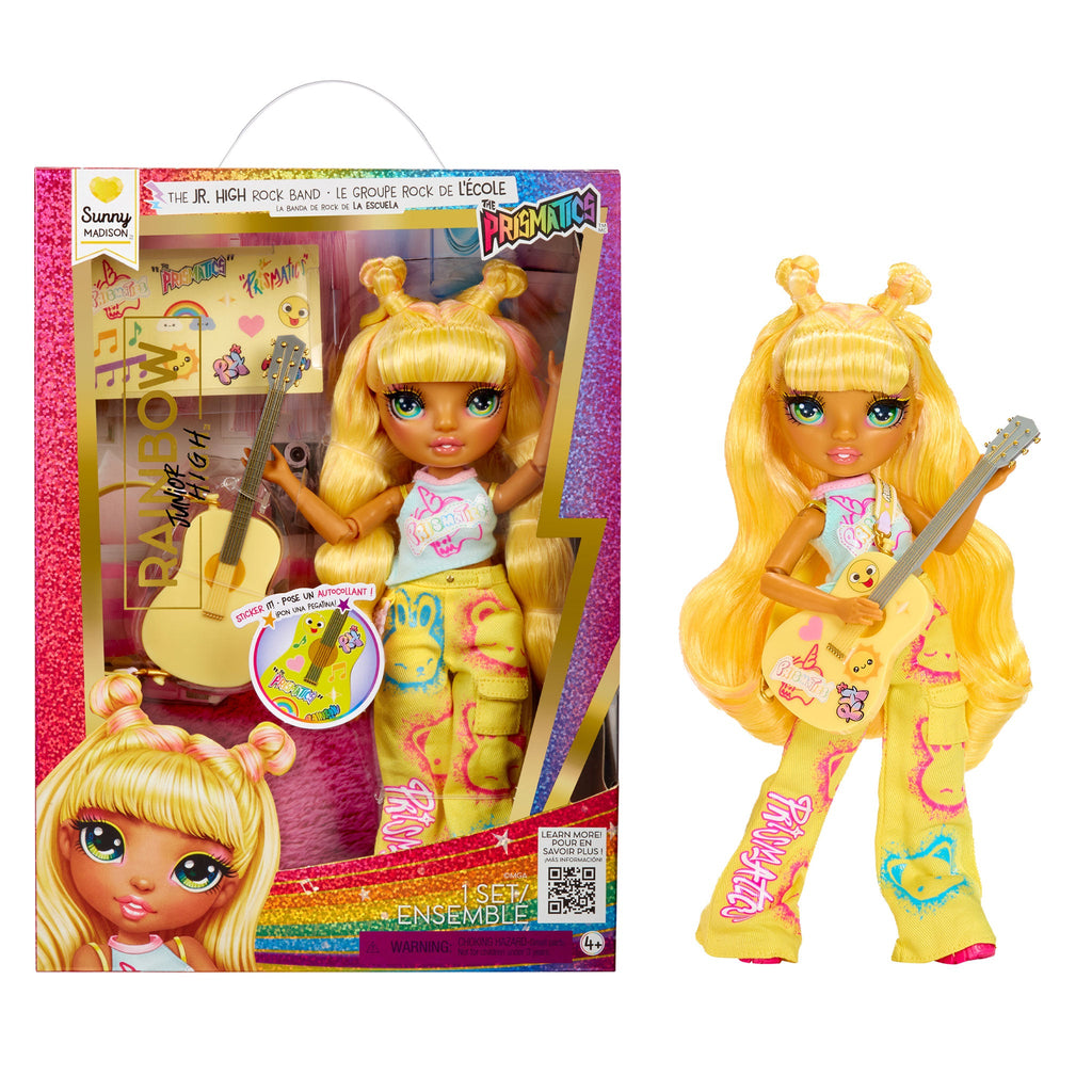 Rainbow High Jr High Rock Band - Sunny, Yellow 9” Fashion Doll