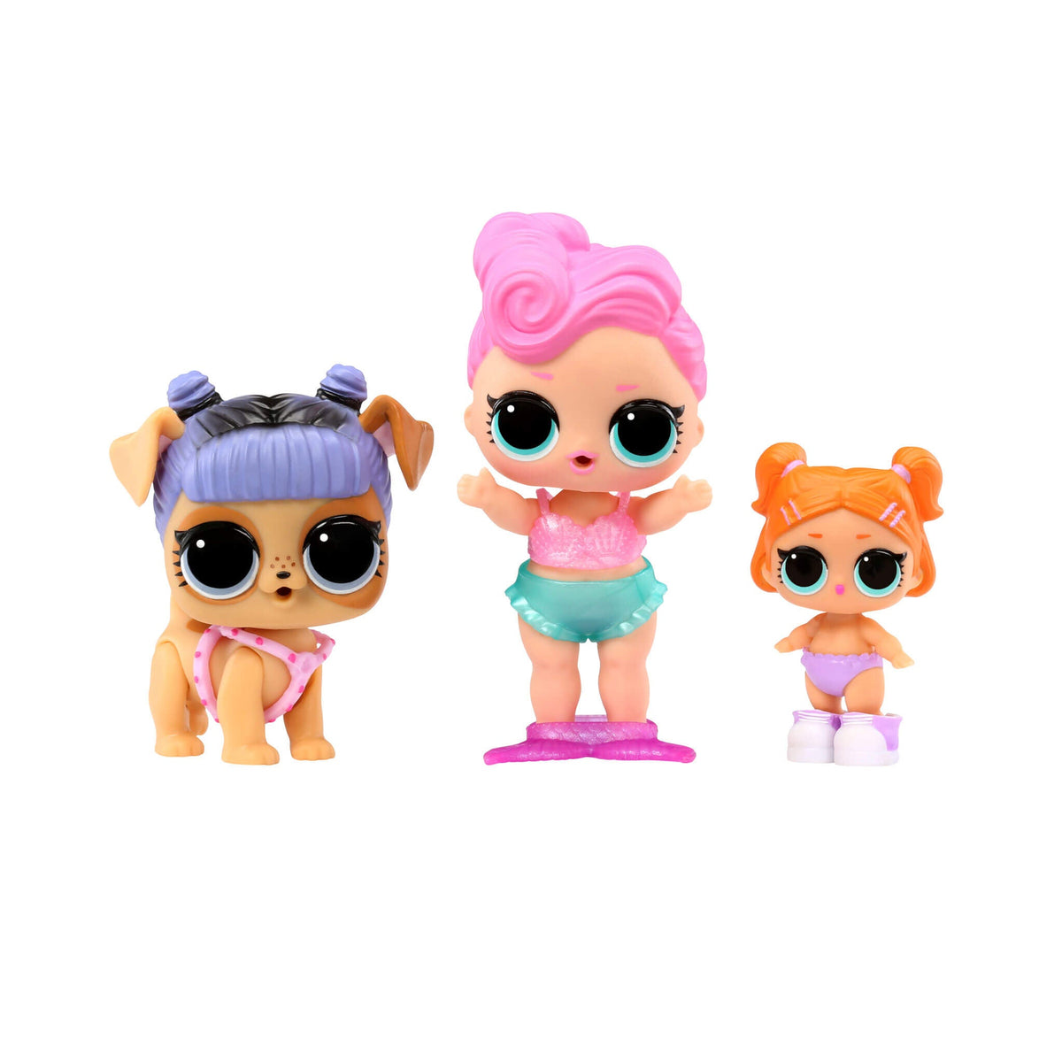 LOL Surprise Tot Pet Lil Sis 3-Pack with Waves - K9 - Lil Beats