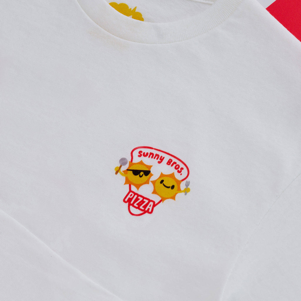 MGA's Miniverse Sunny Bros. Pizza Adult T-Shirt - White