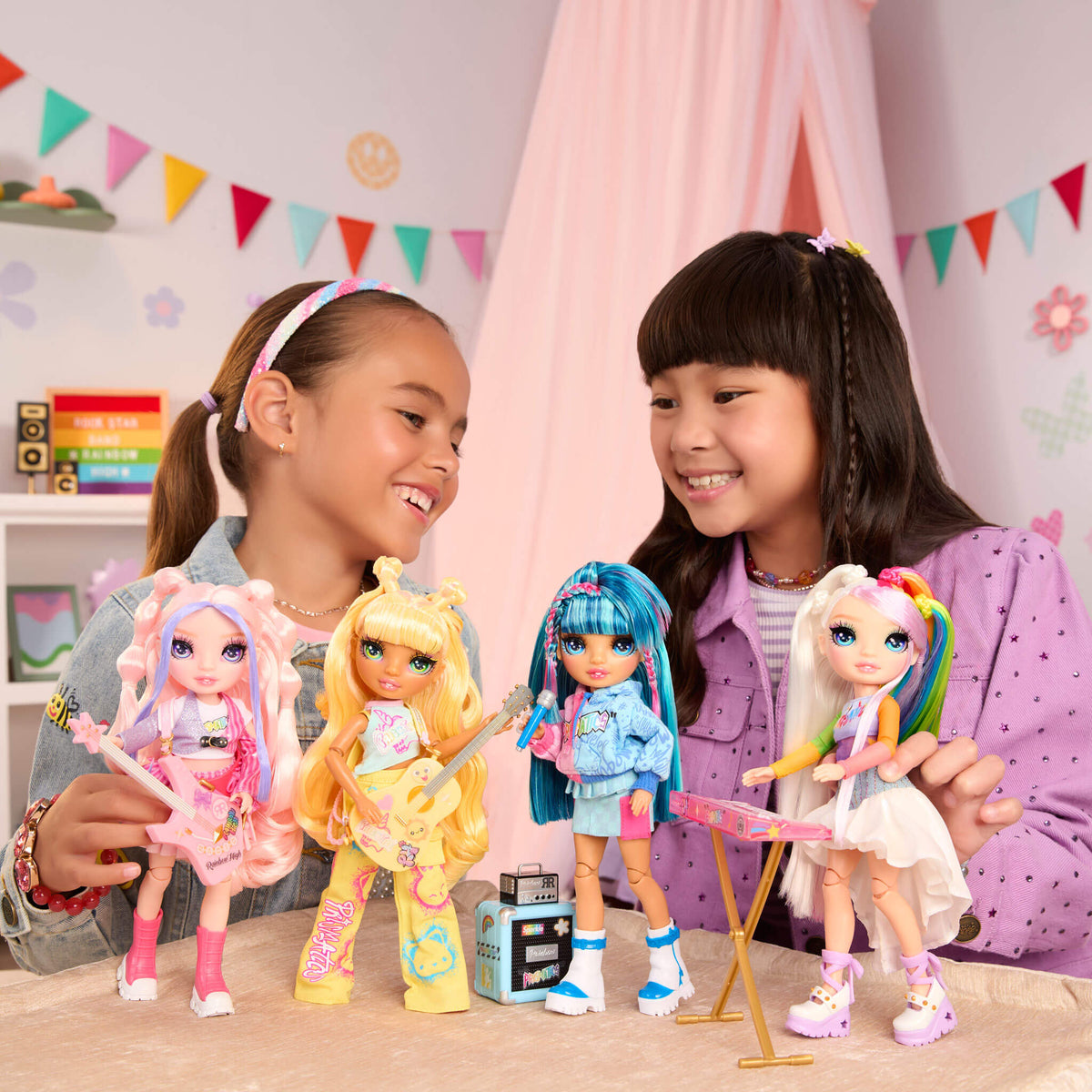 Rainbow High Jr High Rock Band - Skyler, Blue 9” Fashion Doll
