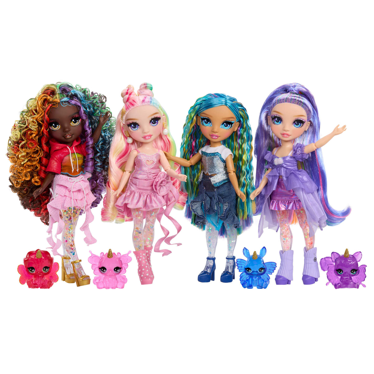 Rainbow High Rainbow Shimmers with Slime – Bella, Pink 11” Doll, Create a Rainbow Fashion Doll
